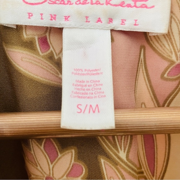 Vintage Brown Satin Floral Print 70s Belted Kimono - Picture 4 of 6